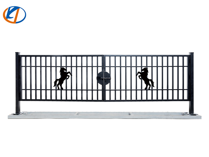 K2007H Horse Metal Farm Driveway Gate