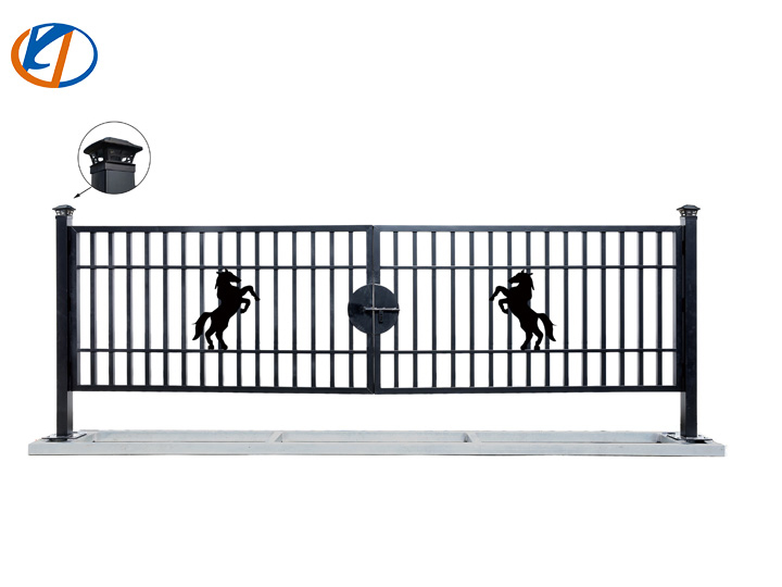 K2007H Horse Metal Farm Driveway Gate